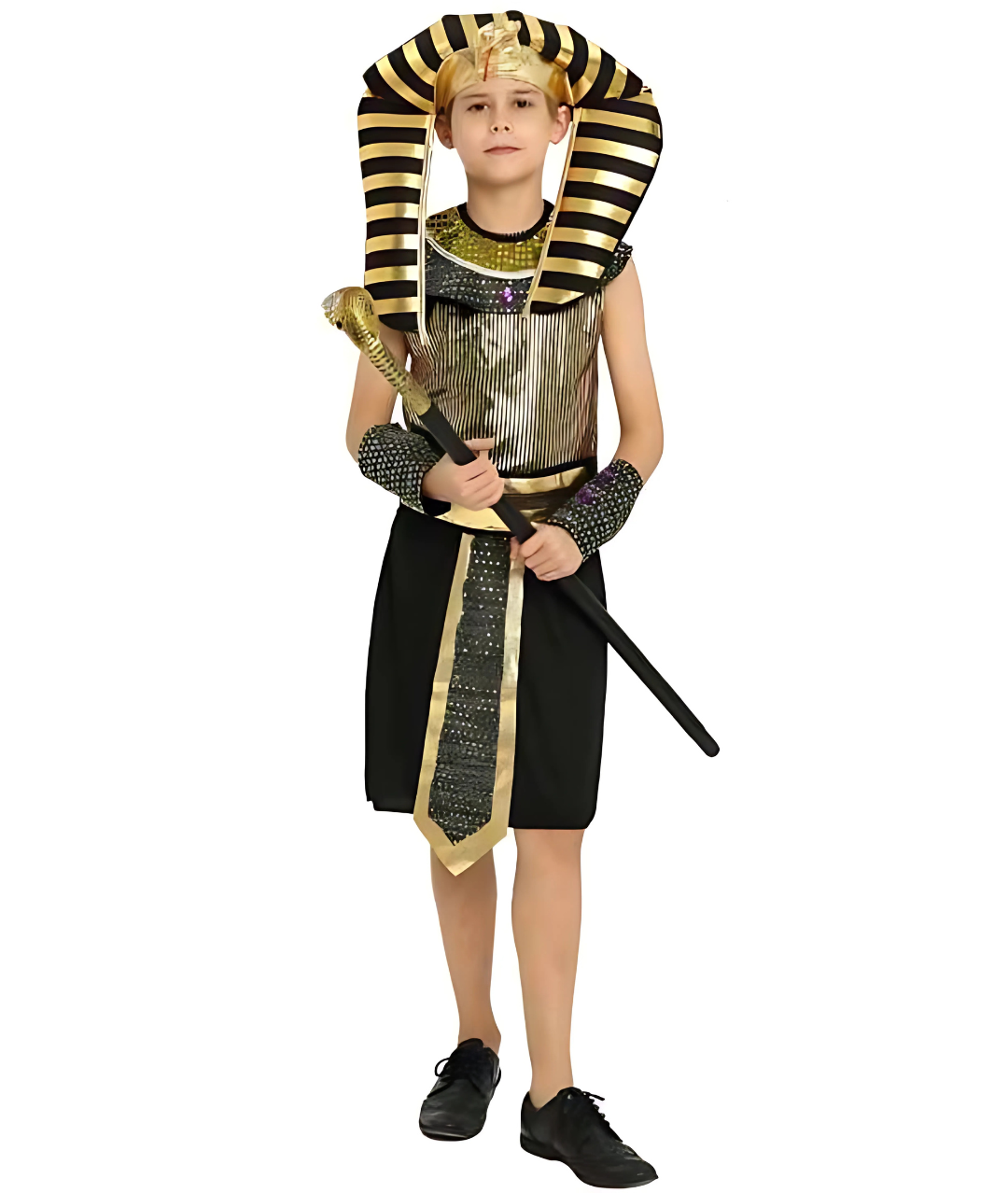 Boys Egyptian Prince Pharaoh Ancient Halloween Costume Snake