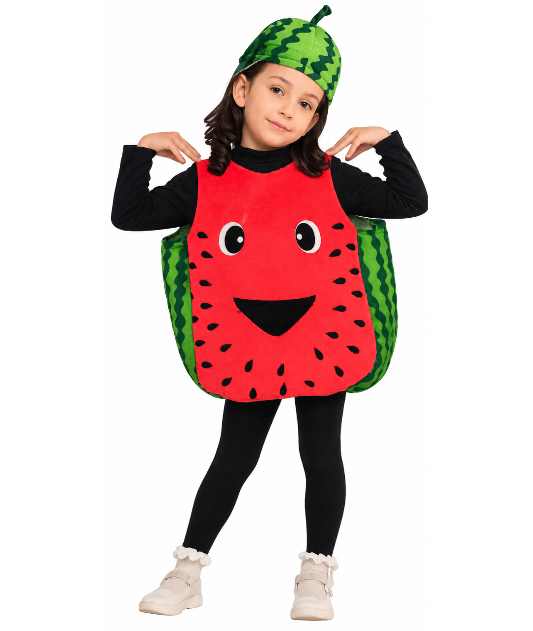 Cute Kids Watermelon Fruit Costume Outfit Halloween Dress Up
