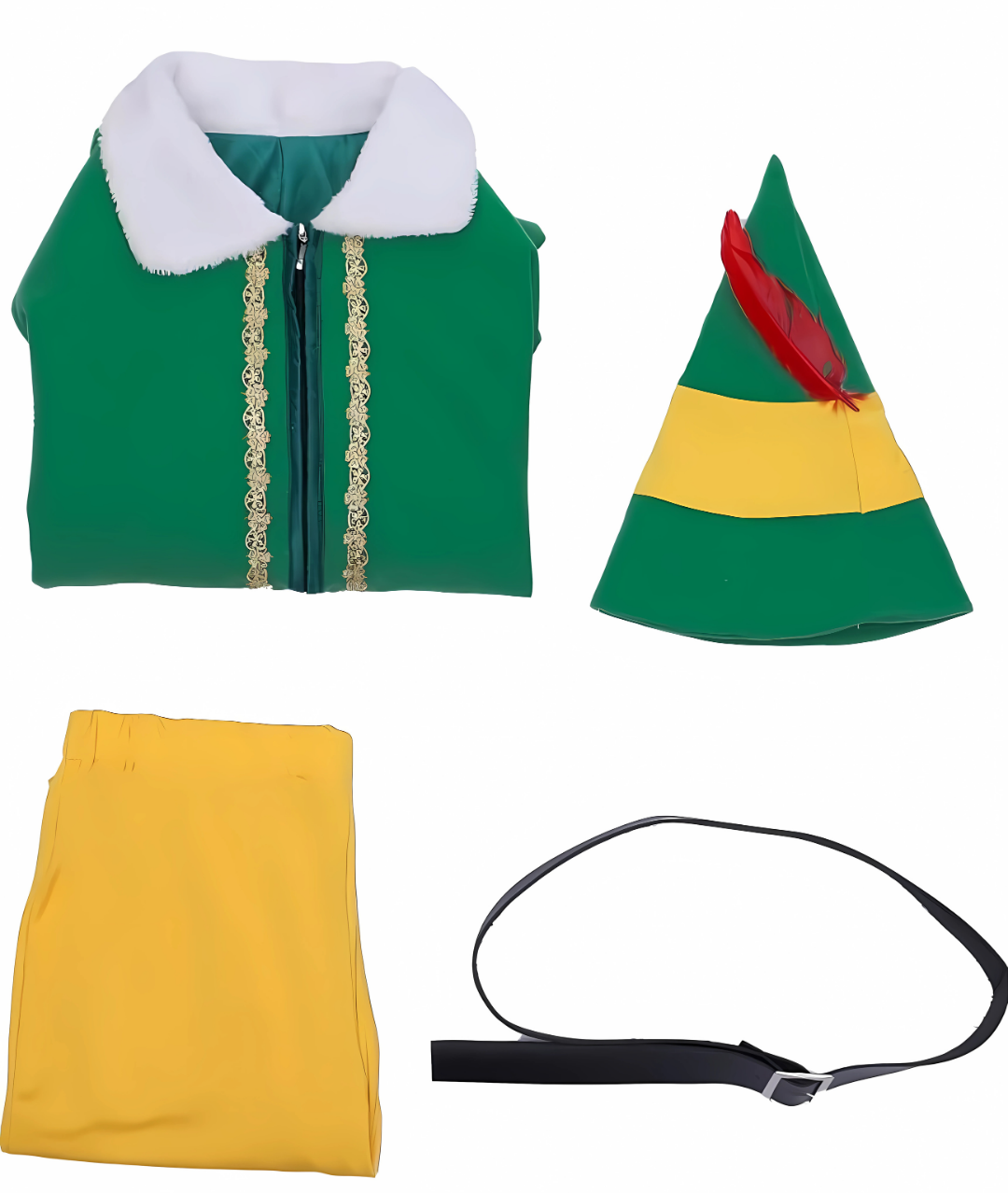 Adult Elf Costume Men, Christmas Green Cosplay Party Costume3
