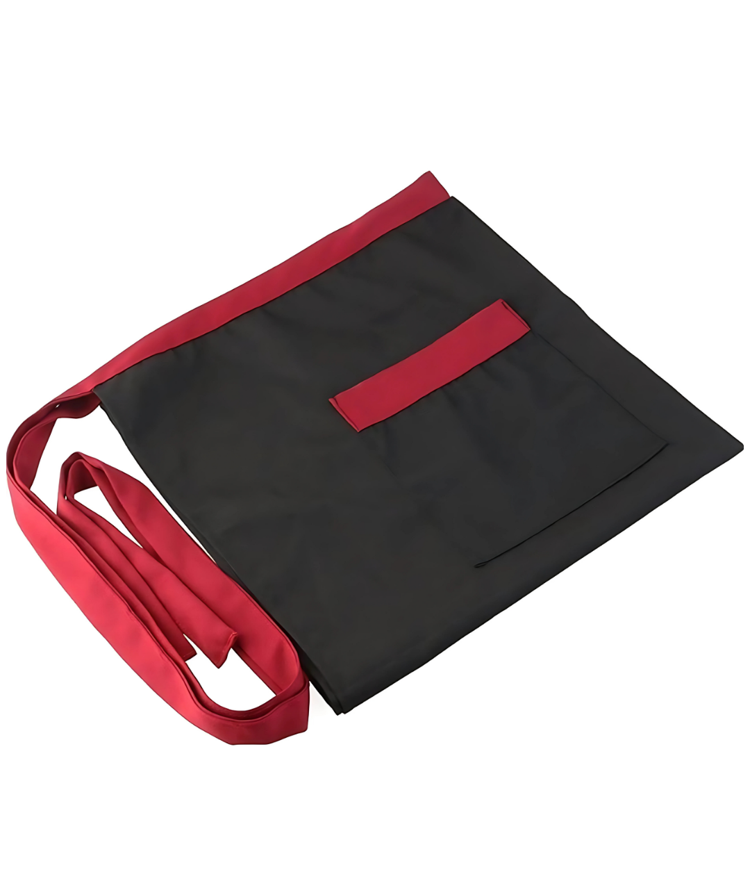 Black Red Waist Short Apron with Pockets for for Men Women5