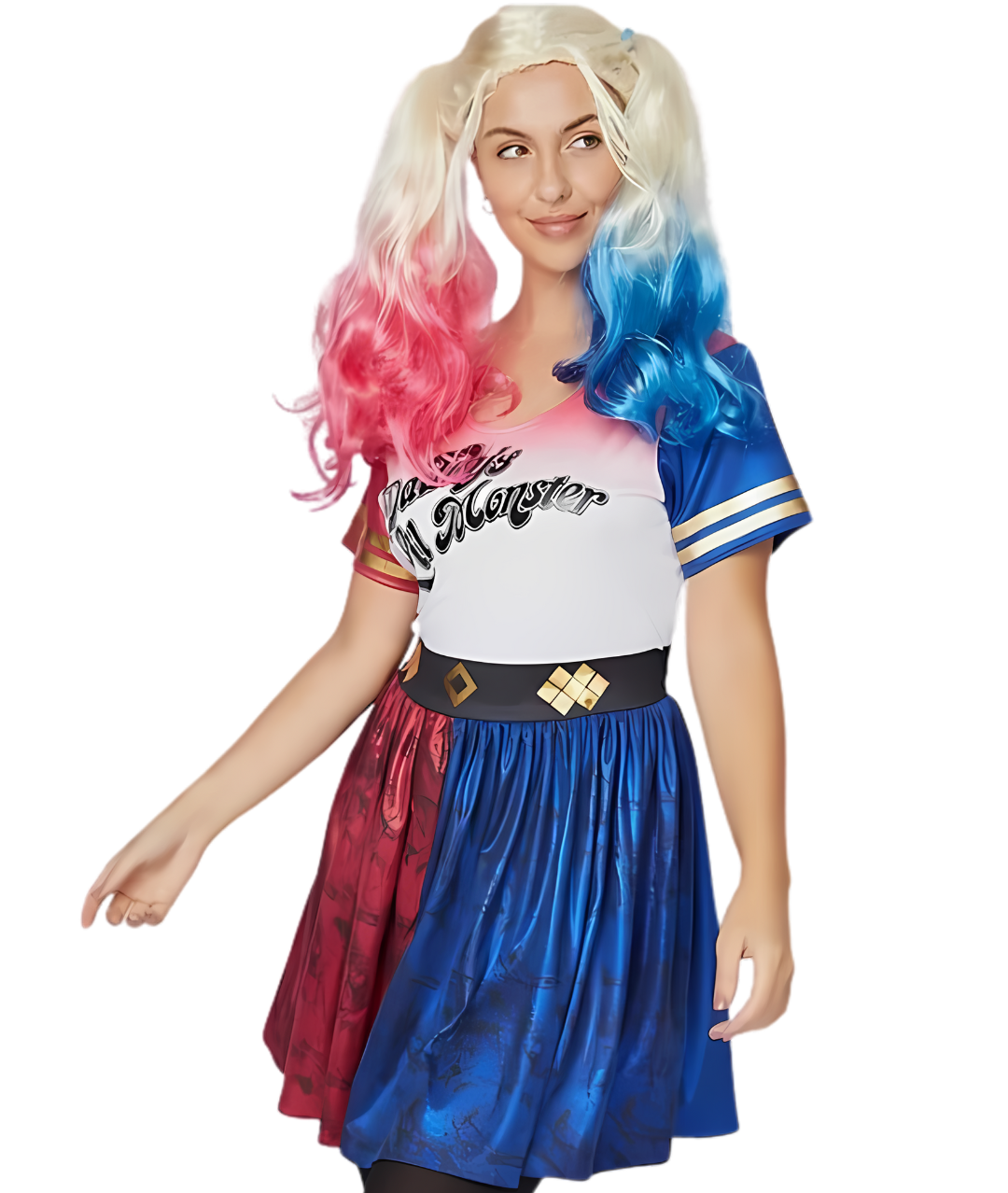 Comics Harley Quinn Teenage Adult Halloween Fancy Dress Costume-set in Jordan