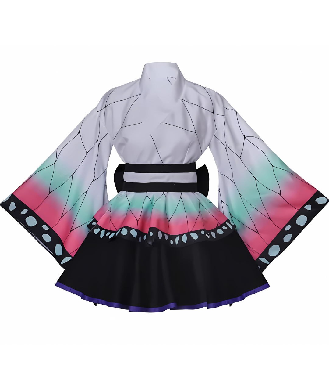 Demon Slayer Cosplay Outfits Shinobu Kocho Cosplay Costume Anime Kimono for Adults-set in Jordan