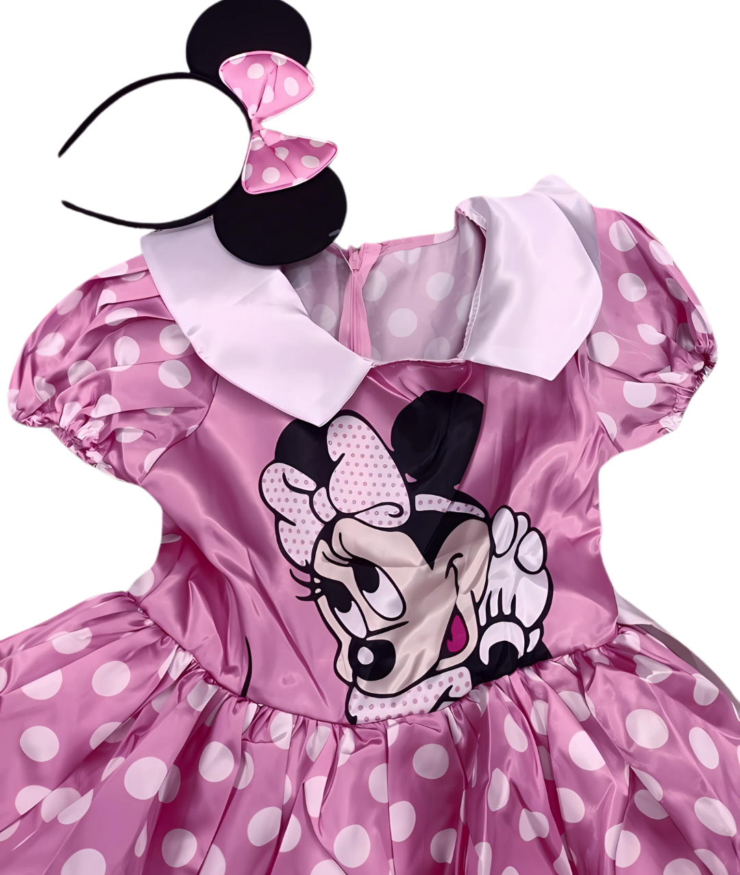 Disney Minnie Mouse costume polka dot dress & ear headband baby girl2