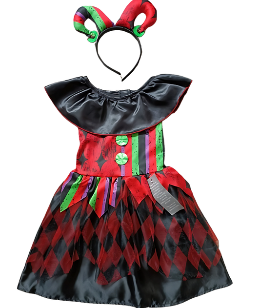GEORGE Girls Black and Red Clown outfit  Halloween costume Fancy Dress-set in Jordan