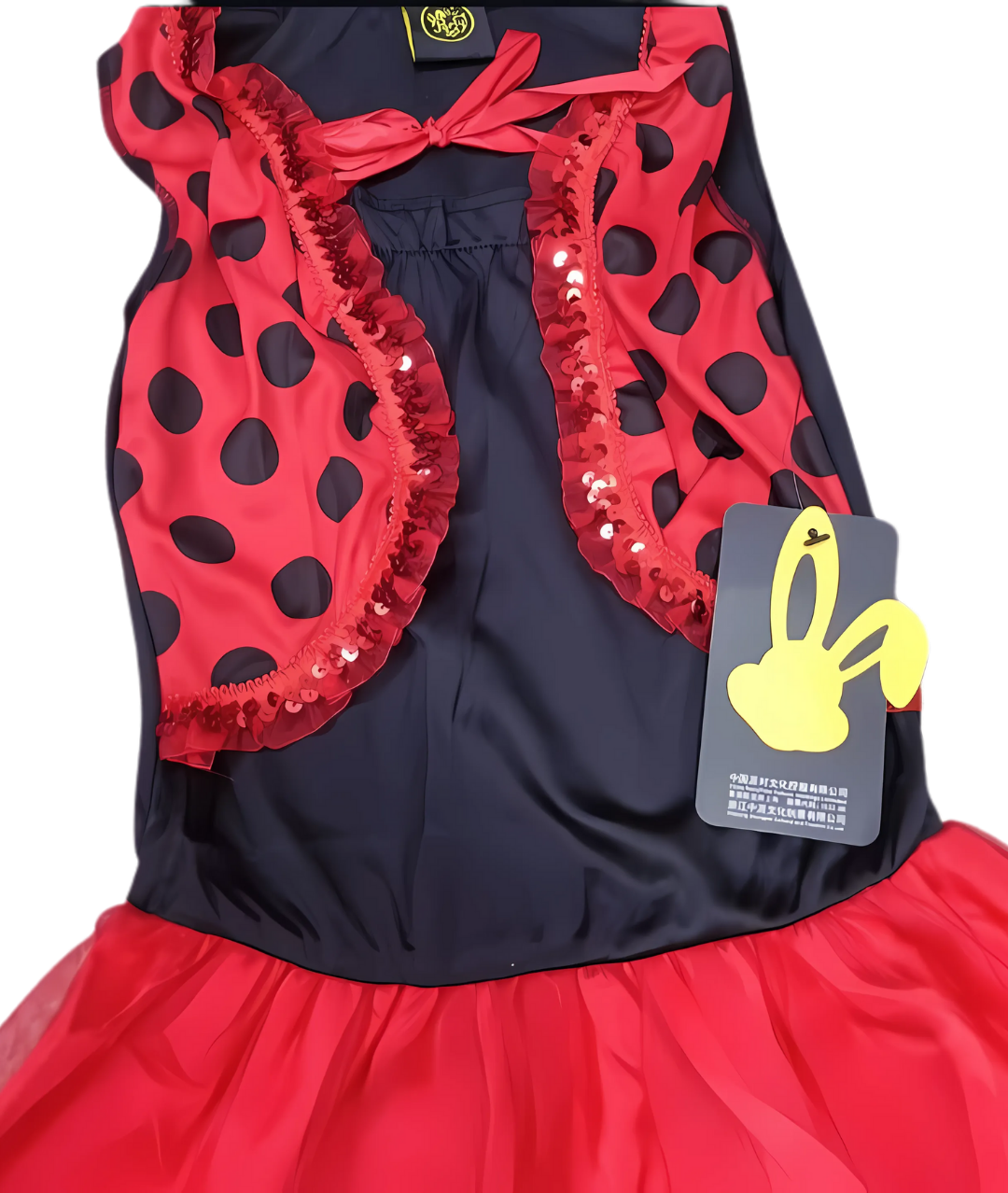Girls Ladybug Fairy Costume - Kids Ladybird Dress2