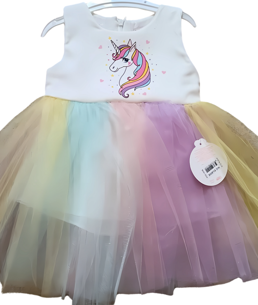 Girls Unicorn Costume Dress Princess Flowers Rainbow Dress Child Cosplay-set in Jordan