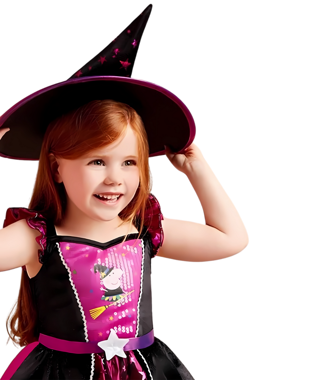Halloween Costume Peppa pig for Girls Purple Witch Costume Fairy Tale Fancy Tutu Dress1