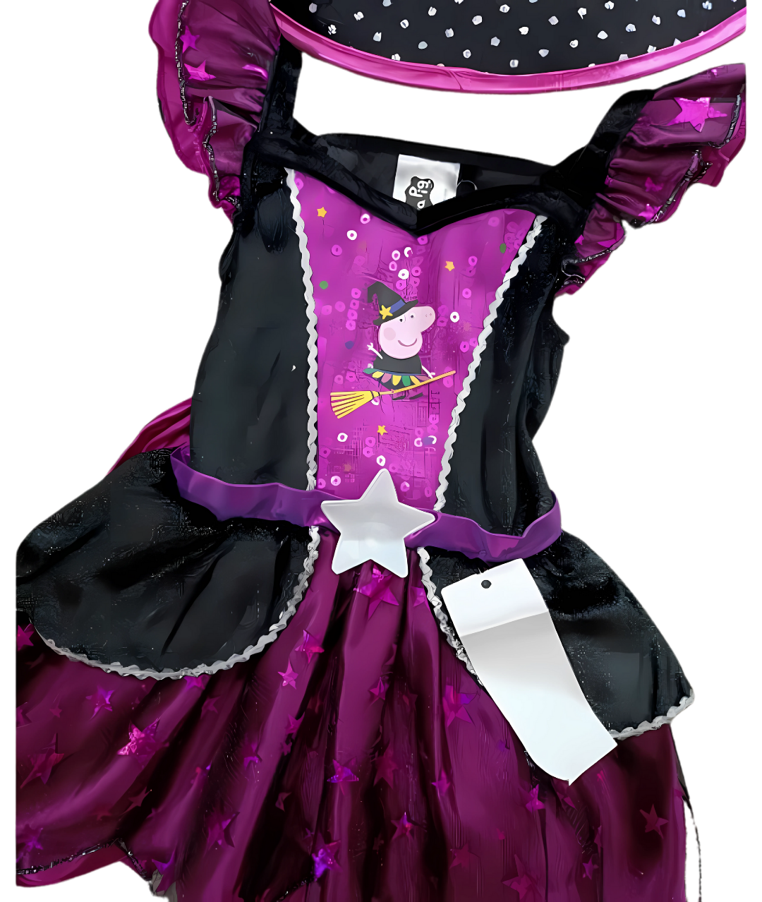 Halloween Costume Peppa pig for Girls Purple Witch Costume Fairy Tale Fancy Tutu Dress3