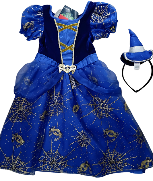 Halloween Costume for Girls Witch Blue Costume Fairy Tale Fancy Tutu Dress-set in Jordan