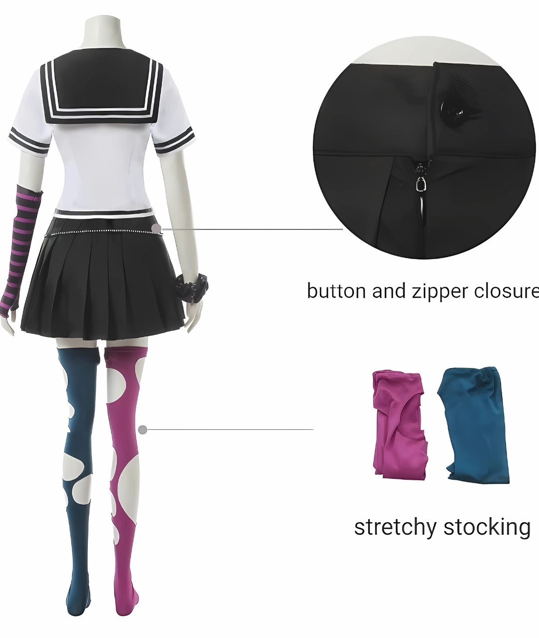 Ibuki Mioda Cosplay Costume Outfit Cosplay Anime2