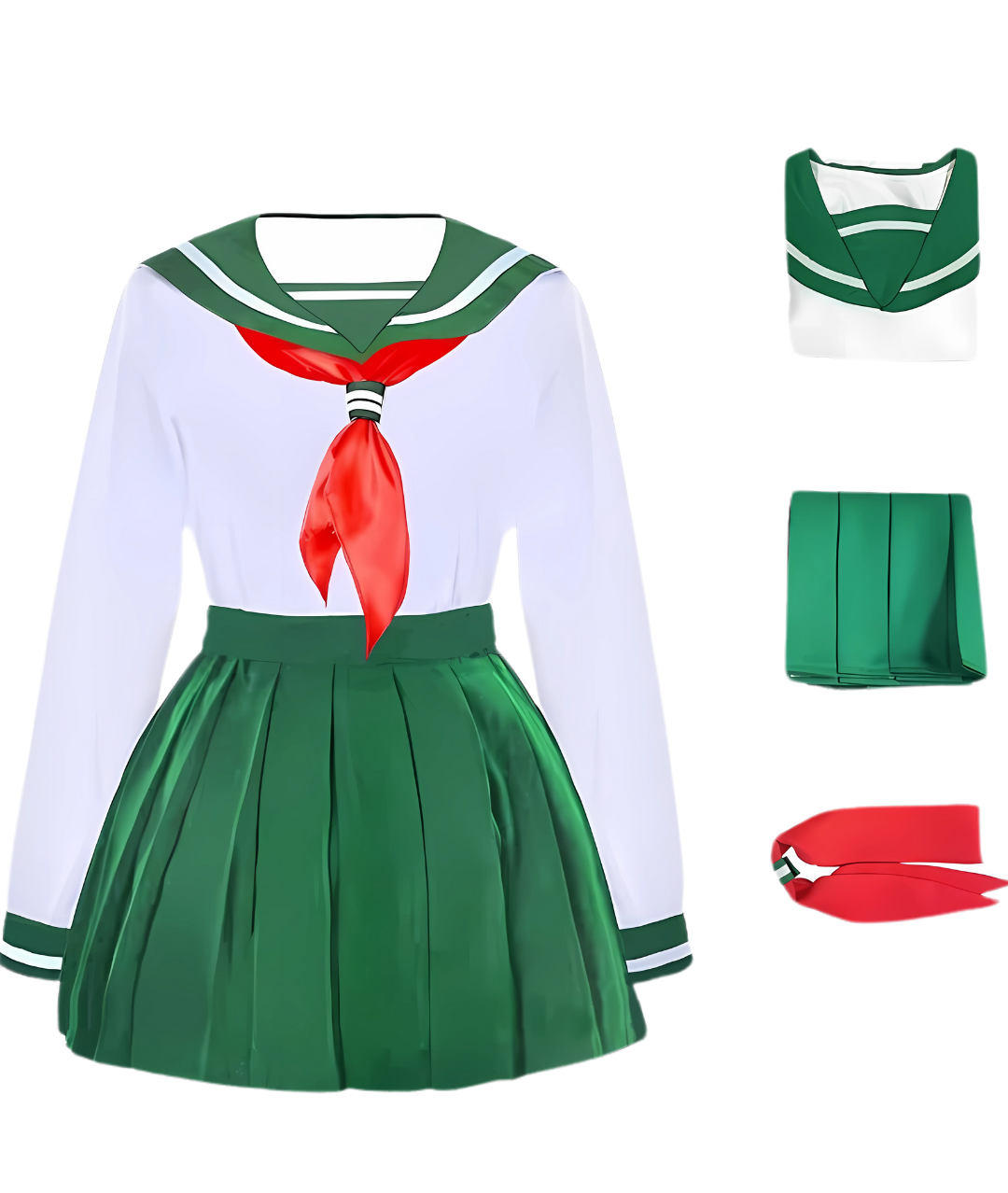 Inuyasha Kagome Higurashi Cosplay Costume Anime Dress Halloween Christmas4