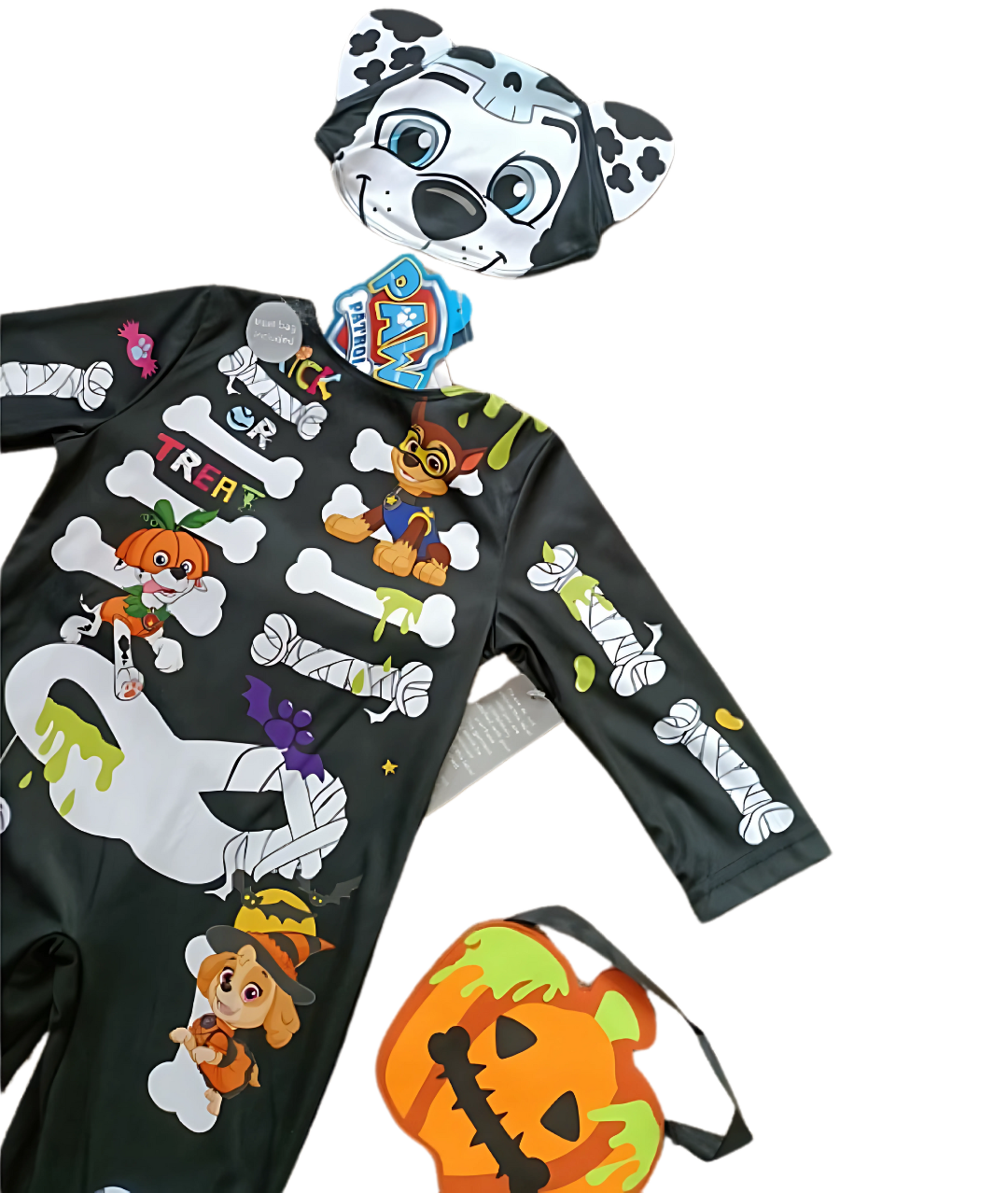 زي السكيلتون أشكال الكلاب-زي الهالوين-الخدعوة ام الحلوى