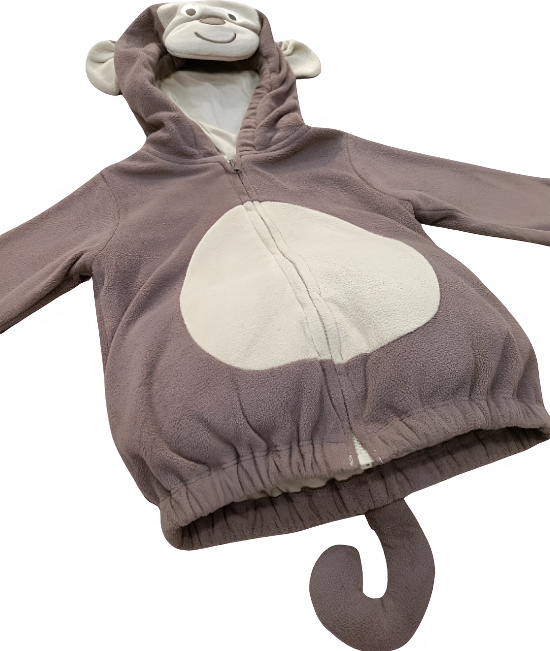 Kids Monkey Costume Boys Girls Furry Hooded Vest Cute Animal Holiday Outfits2