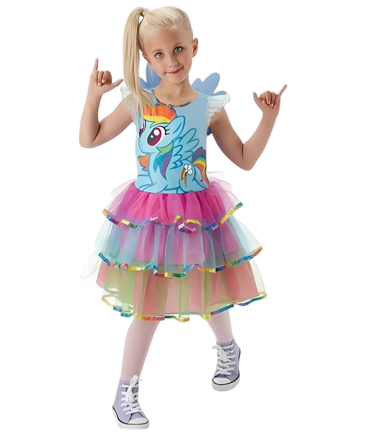 Little Girls Unicorn Tutu Dress Blue colorful Unicorn Fancy Dress-set in Jordan