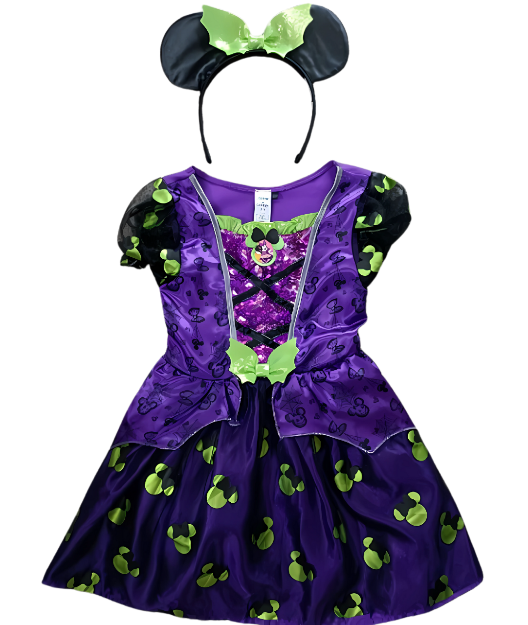 زي الساحرة ميني ماوس-فستان للفتيات-زي الهالوين-الخدعة ام الحلوى