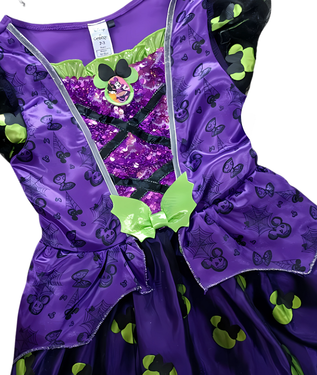 Minnie Mouse Witch Costume for Girls Purple Halloween Costume Fancy Dress1