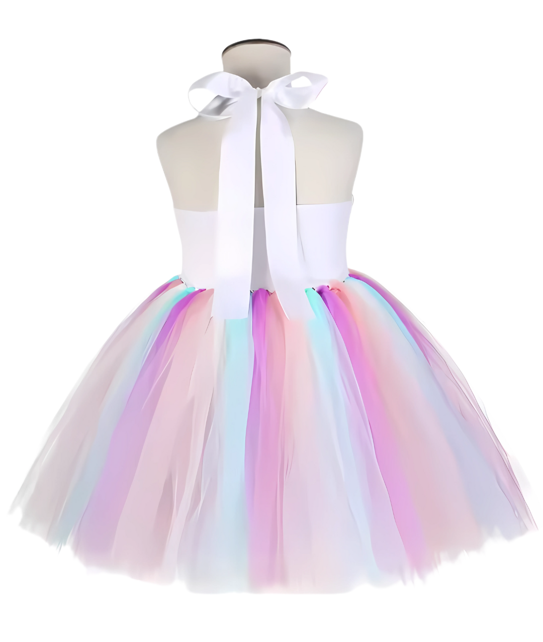 Pastel Girls Unicorn Dress with Wings and Headband4