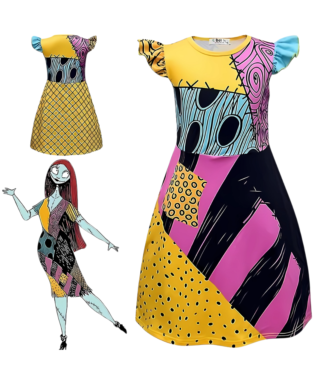 Sally Costume Girls Christmas Dress Up Girls Costume Dress