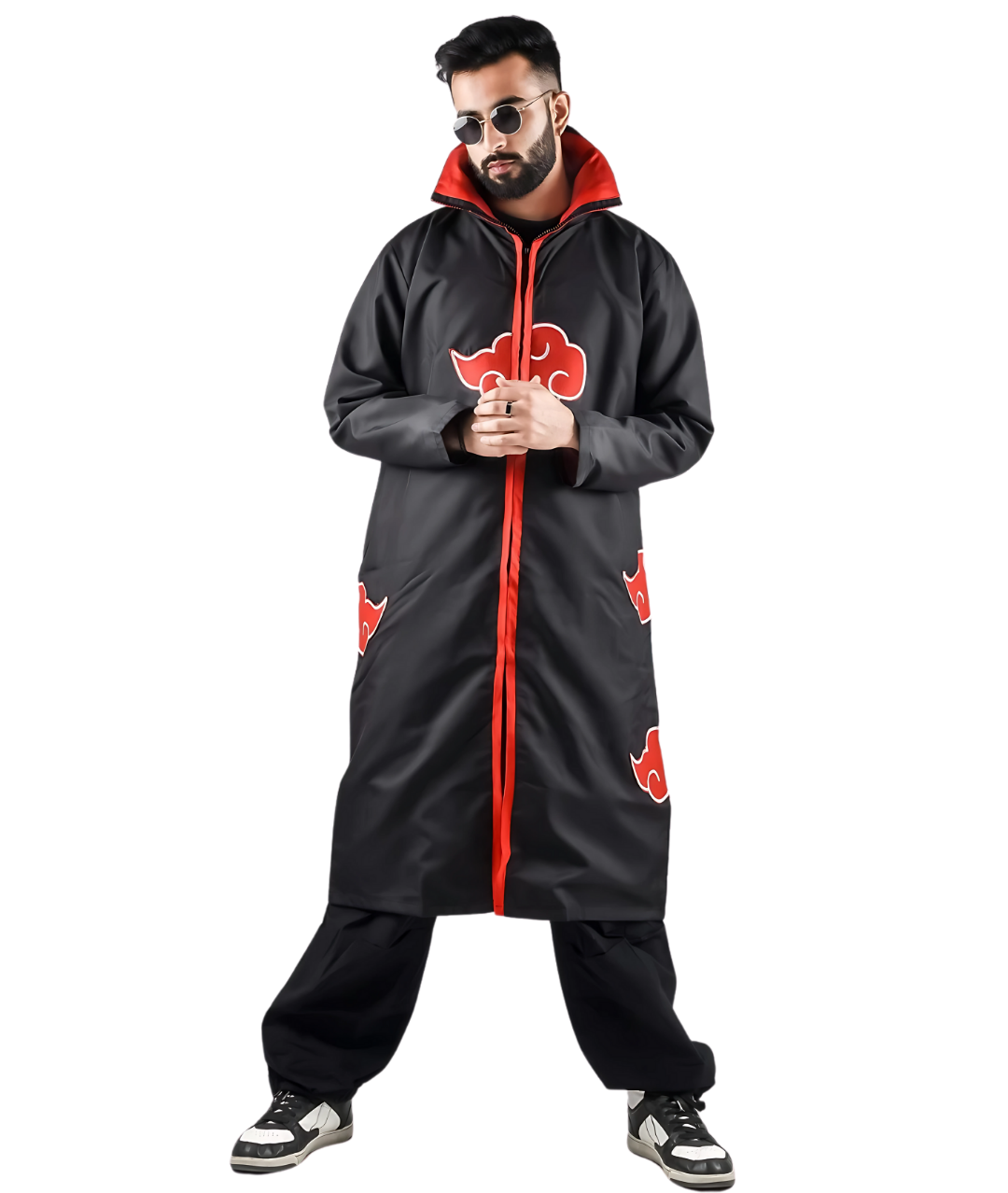 Set Anime Naruto Akatsuki Itachi Cosplay Anime Costume4-set in Jordan