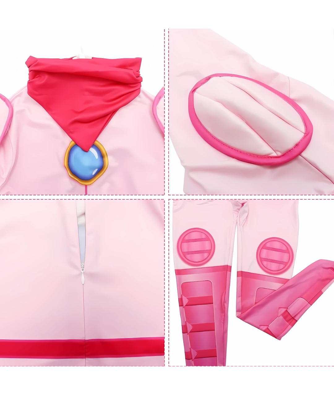 Super Brothers Costume for Girls Pink Role Play Cartoon Character Outfit for Carnival Halloween3