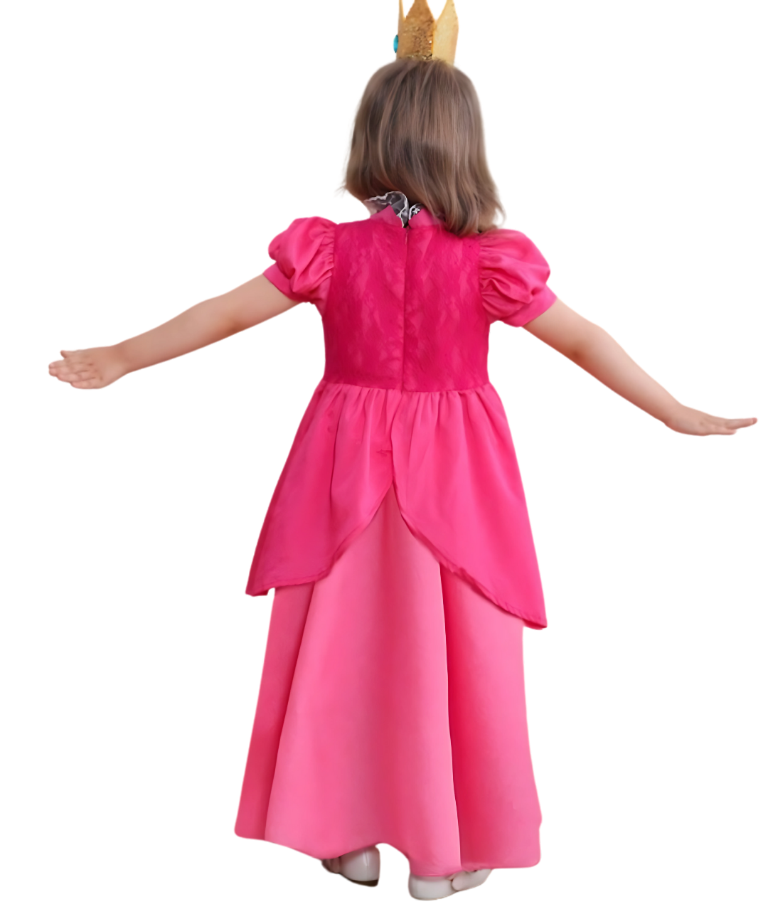 Super Brothers Princess Costume Dress  Princess Girls Puff Sleeve Cosplay Dress Up2