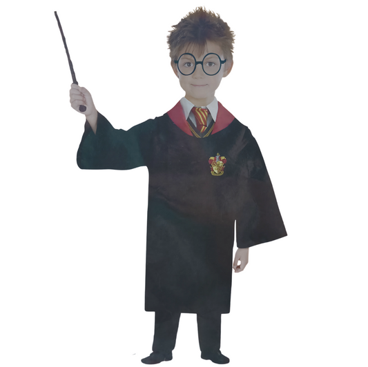 Harry Potter costume for kids with Glasses and Wand