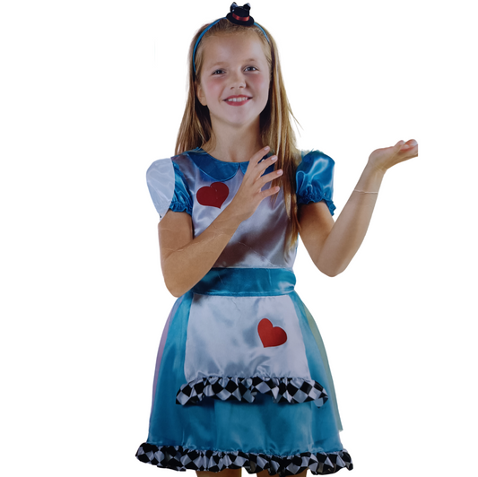 Alice in Wonderland Dress Toddlers, Girls, Casual Costume, Fancy Dress