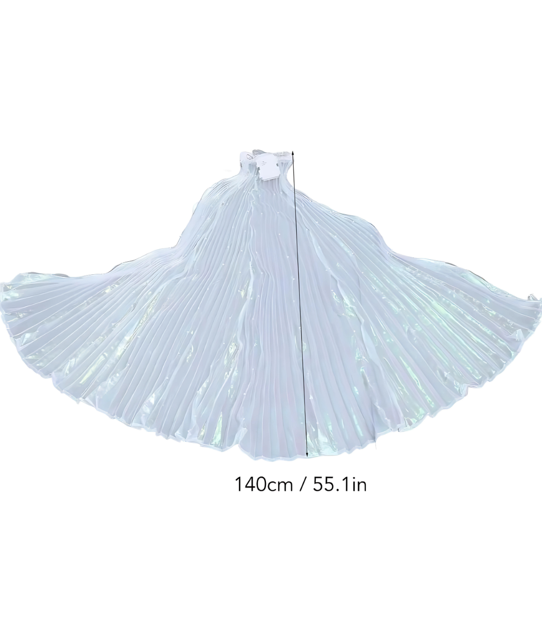 Wing Costume Cosplay for Parties Festivals Silver One Size4