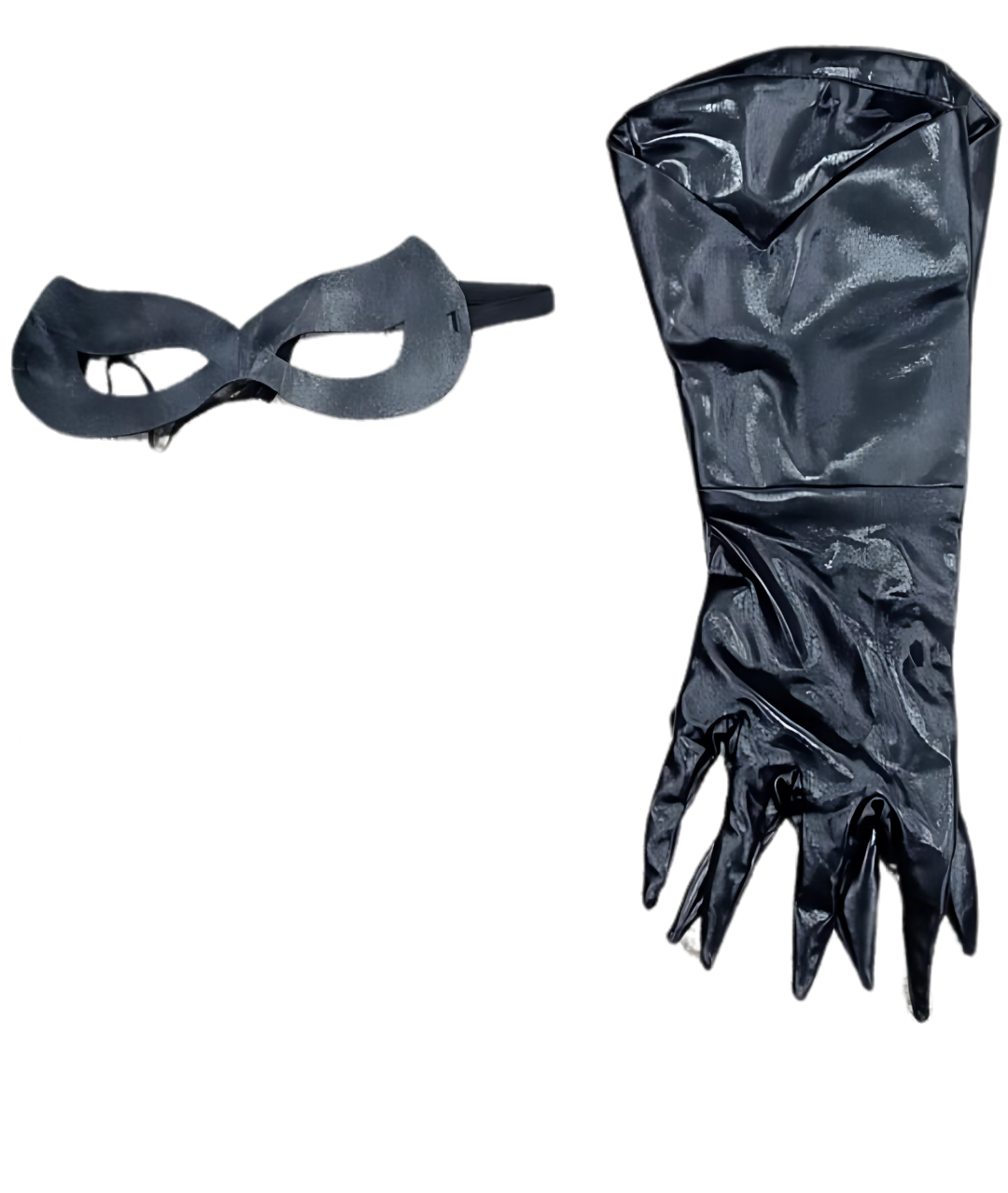 Women's Latex Catsuit Long Sleeve Full Body Jumpsuit Black4