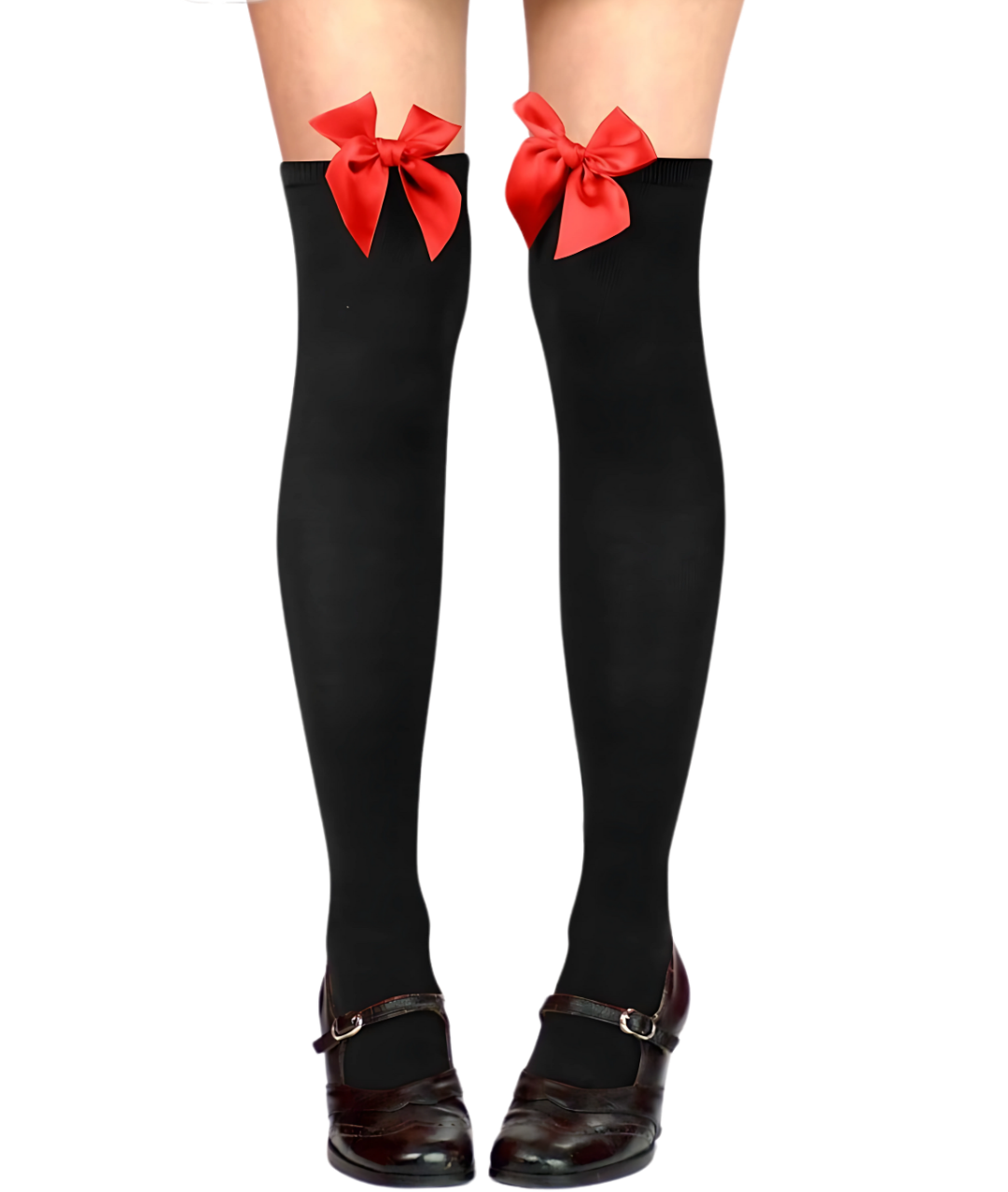 lady`s Tulle Skirt, Long Socks with Bows and tight Shorts black3