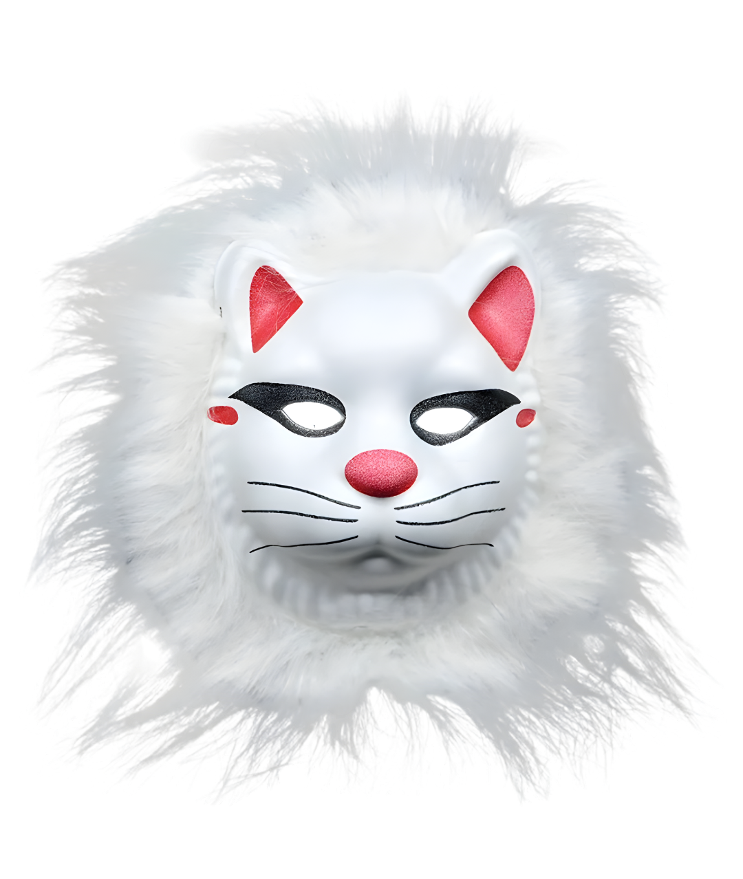 Cat mask white color