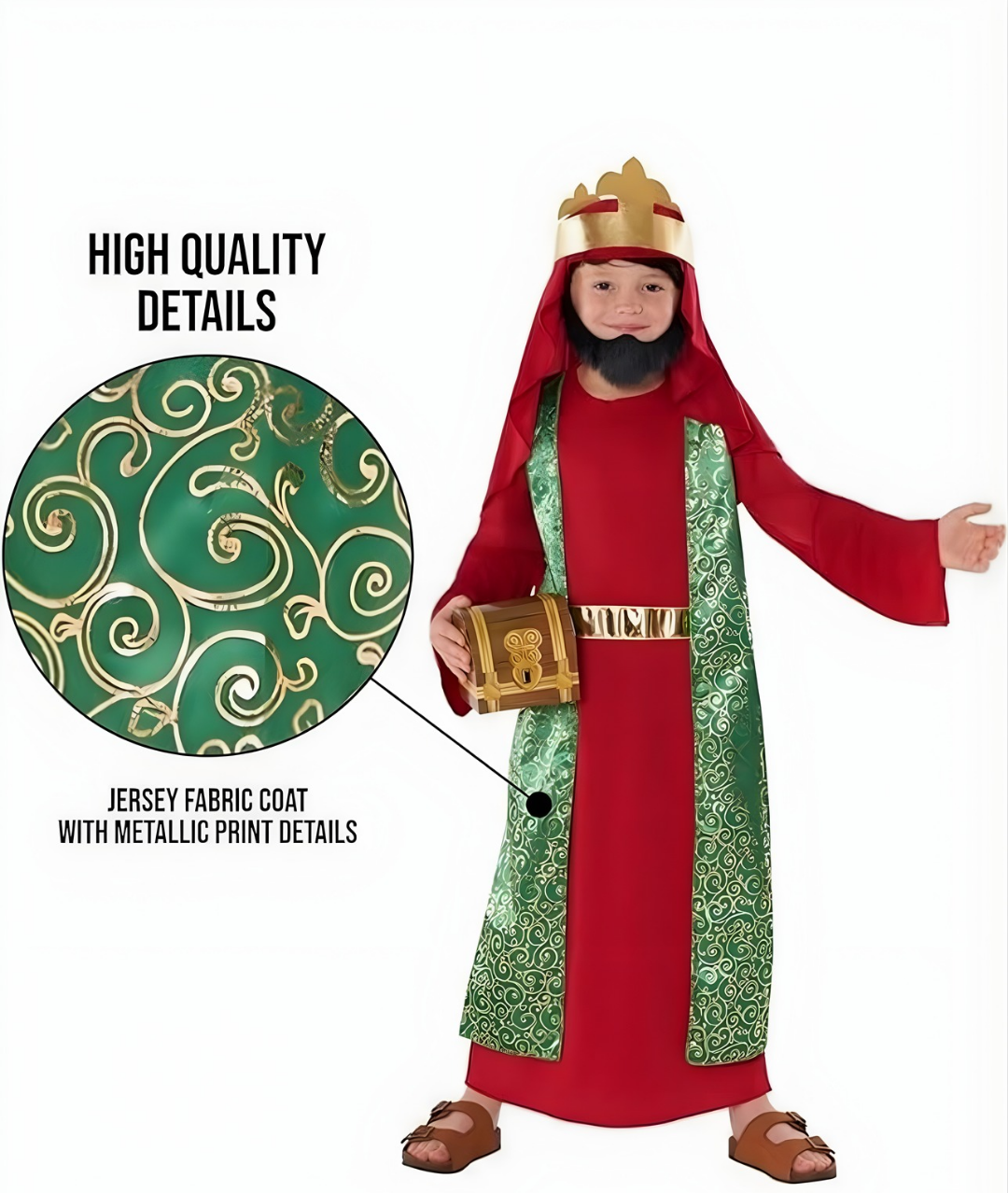 Kids Wise man King Costume