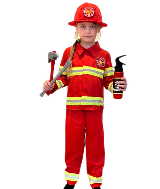 Kids Fireman With tools Fancy Costume