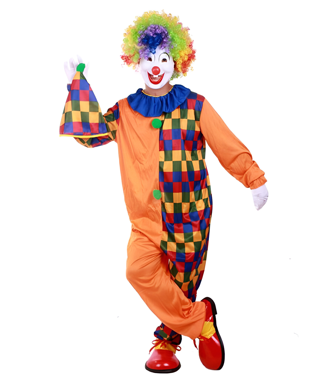 Clown Kids Costume Grids Jumpsuit