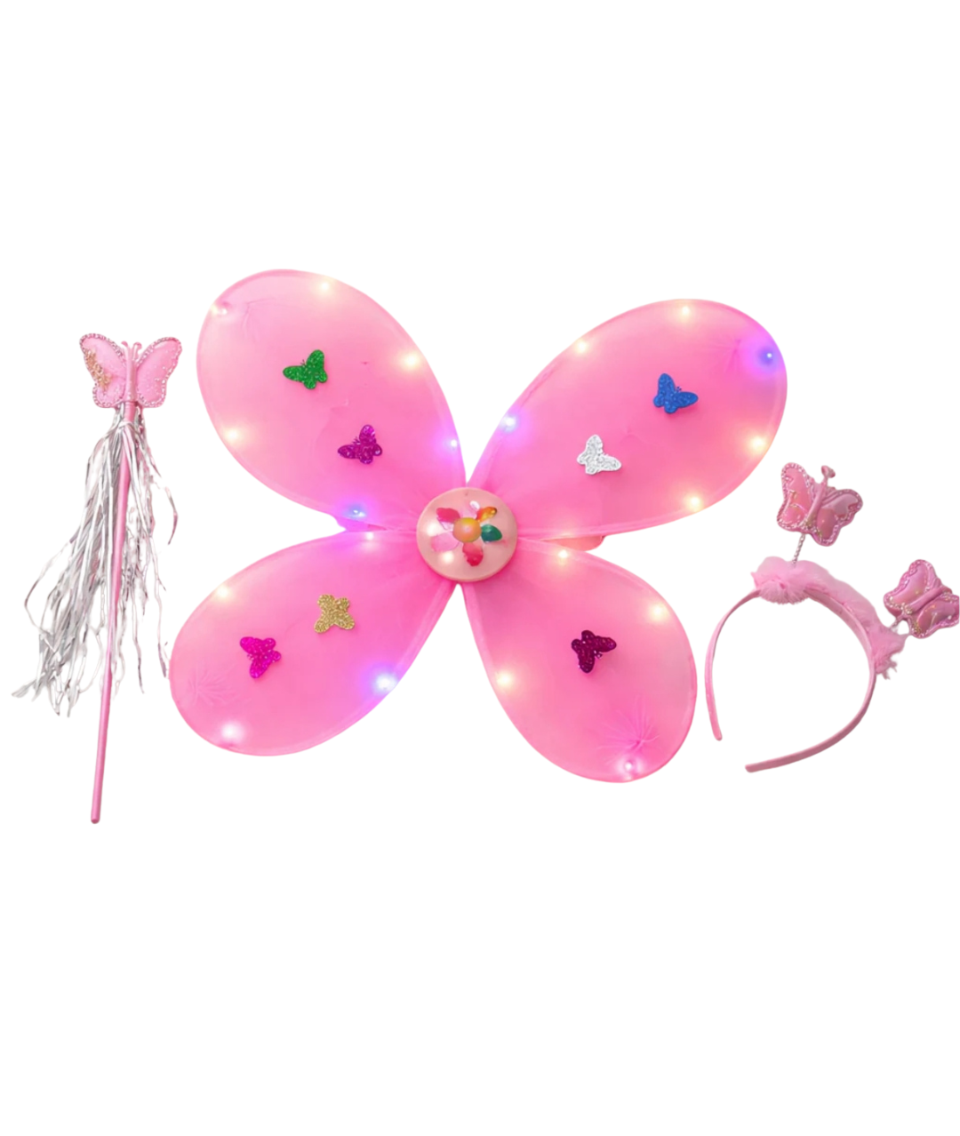 Butterfly wings set costume for Girls light it up by Battery
