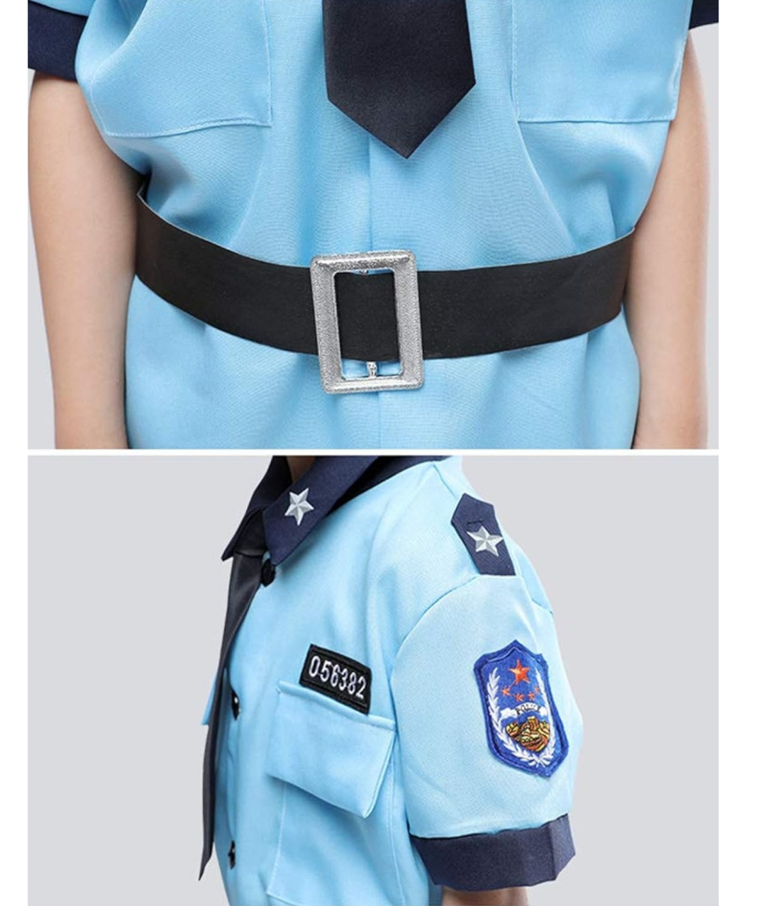 Boys Police Costume Policeman Cop Officer Career Costume Book Week Outfits