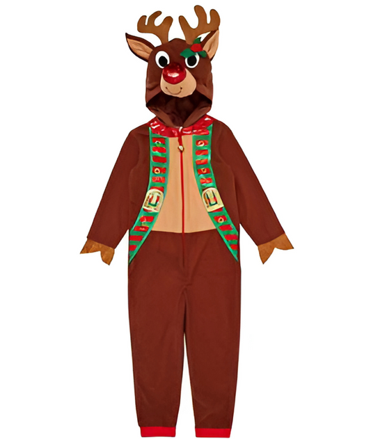 REINDEER Kids Animal costume Boys Girls Fancy Dress outfit Cosplay