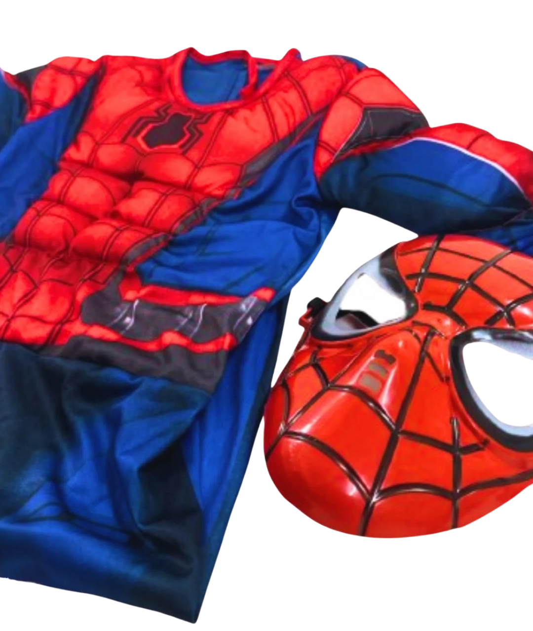 Deluxe Spiderman Costume for Kids Bodysuit with muscle Superhero