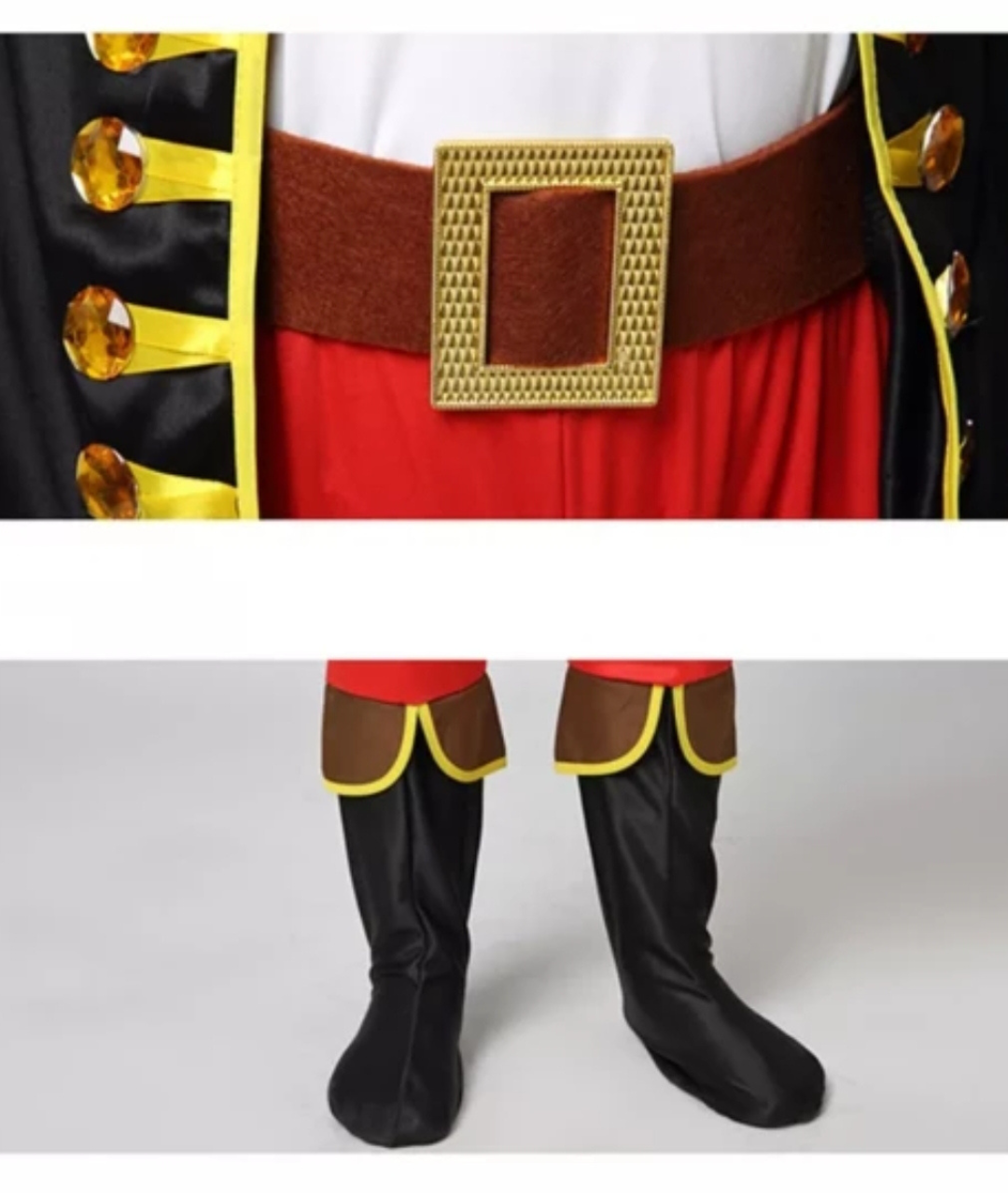Boys Caribbean Captain Pirate Costume Cosplay For Halloween