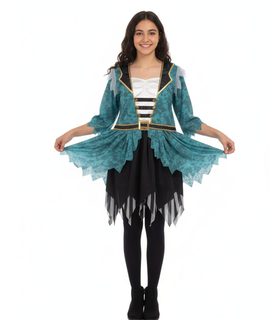 زي القراصنة النسائي (فستان فقط)