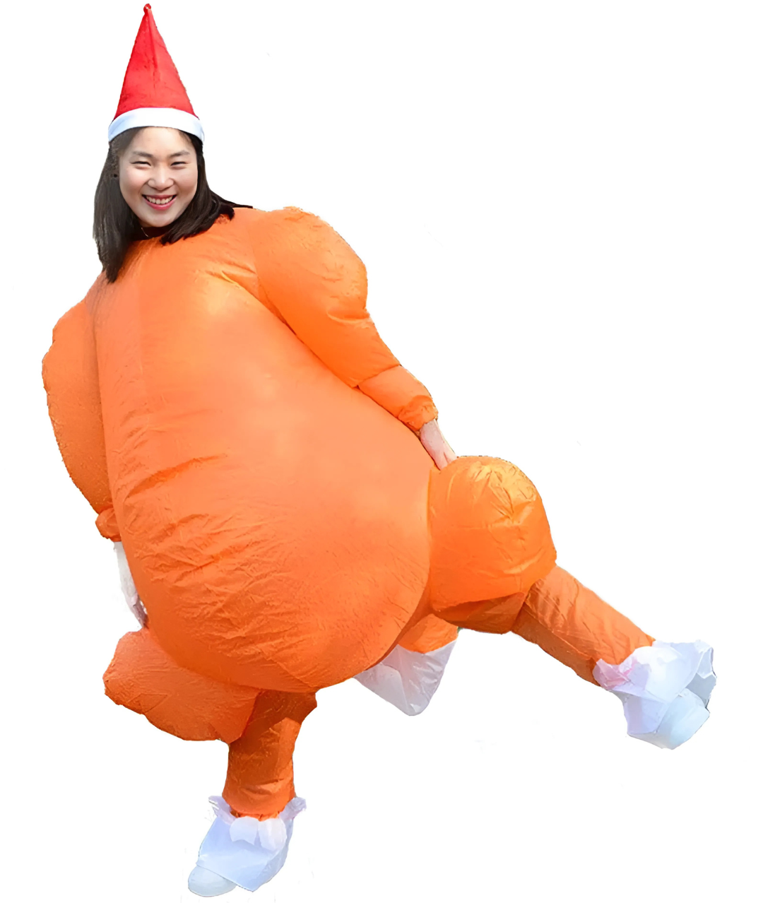 Inflatable Roasted Turkey Costume Halloween Chicken Adults Inflatable Fancy Dress Mascot Cosplay Clothes