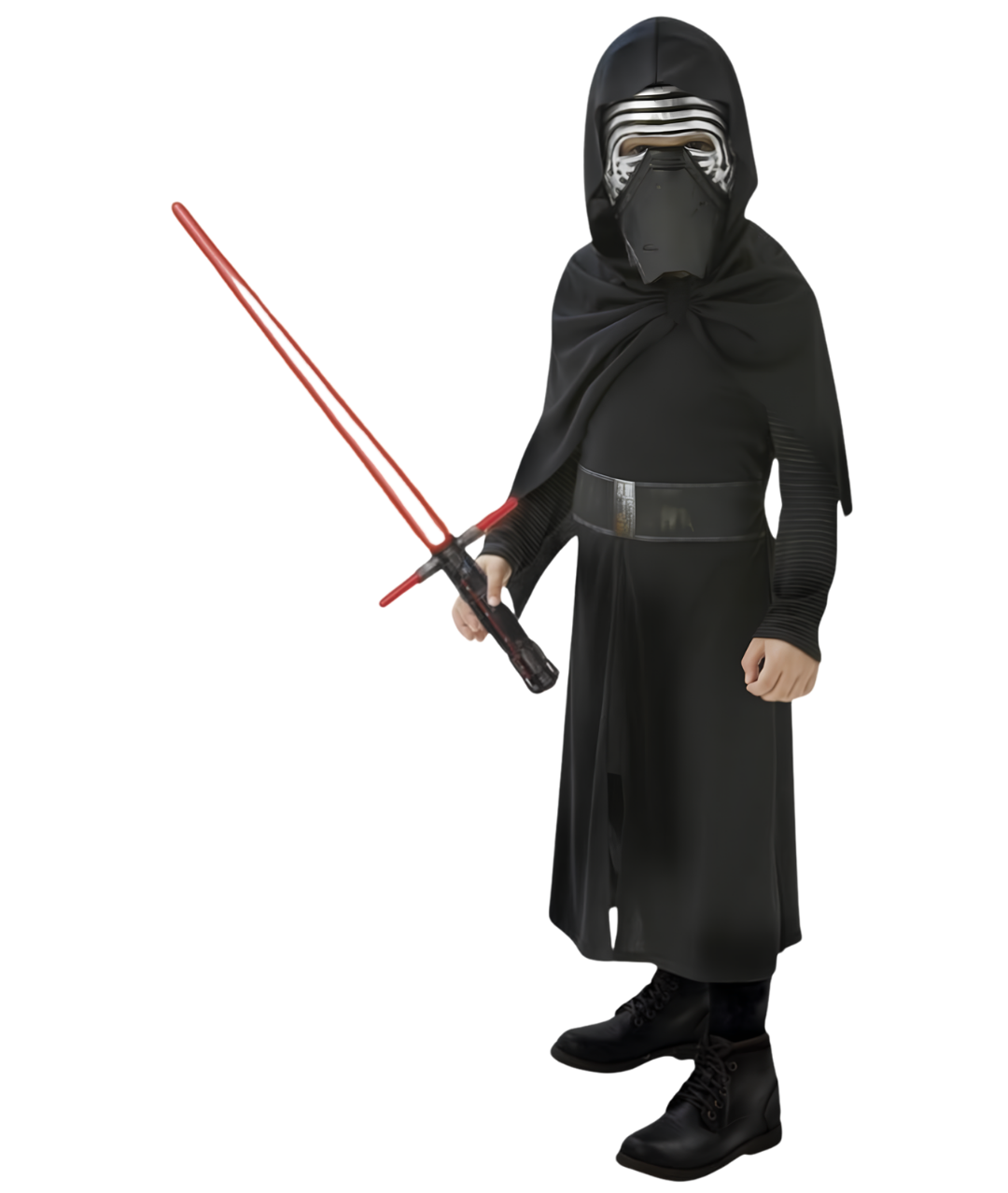 Official Star Wars Kylo Ren Classic Boys Costume, Kids Fancy Dress with Lighting Sword