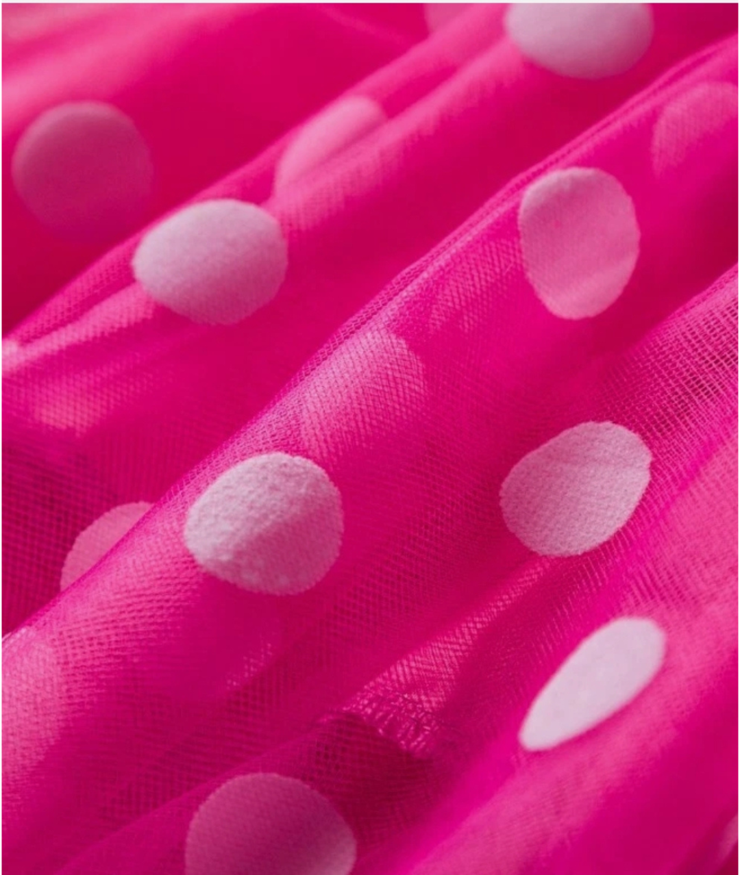 Girls' Polka Dot Print Short Sleeve Princess Cute Puff Dress