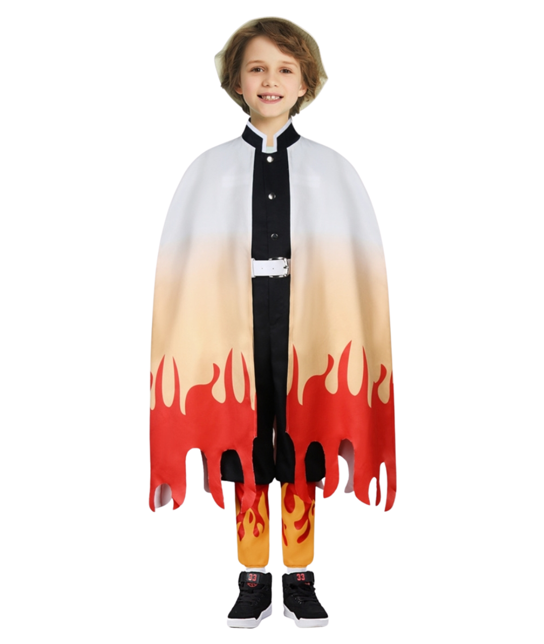 Kids Demon Slayer Kimetsu no Yaiba Rengoku Kyoujurou Cosplay Costume
