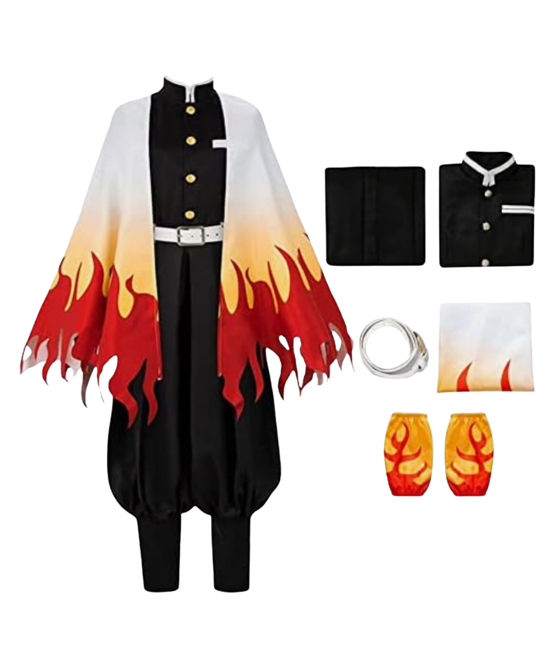 Kids Demon Slayer Kimetsu no Yaiba Rengoku Kyoujurou Cosplay Costume