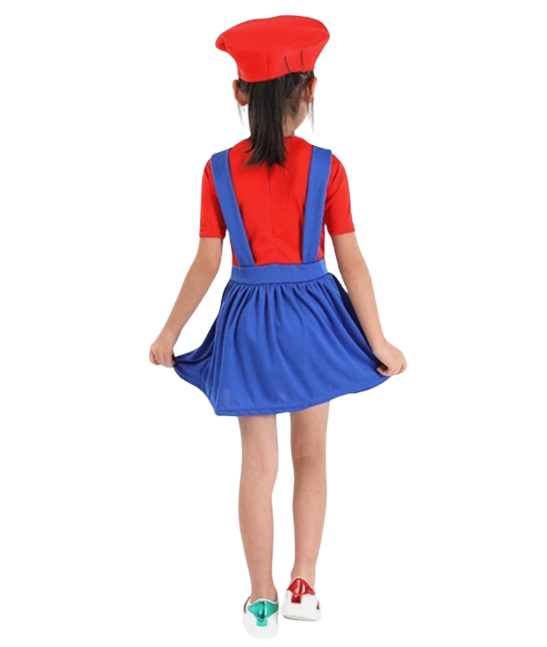 Little Girls Super Brother Halloween Costume Kids Mario Luigi Bros Cosplay