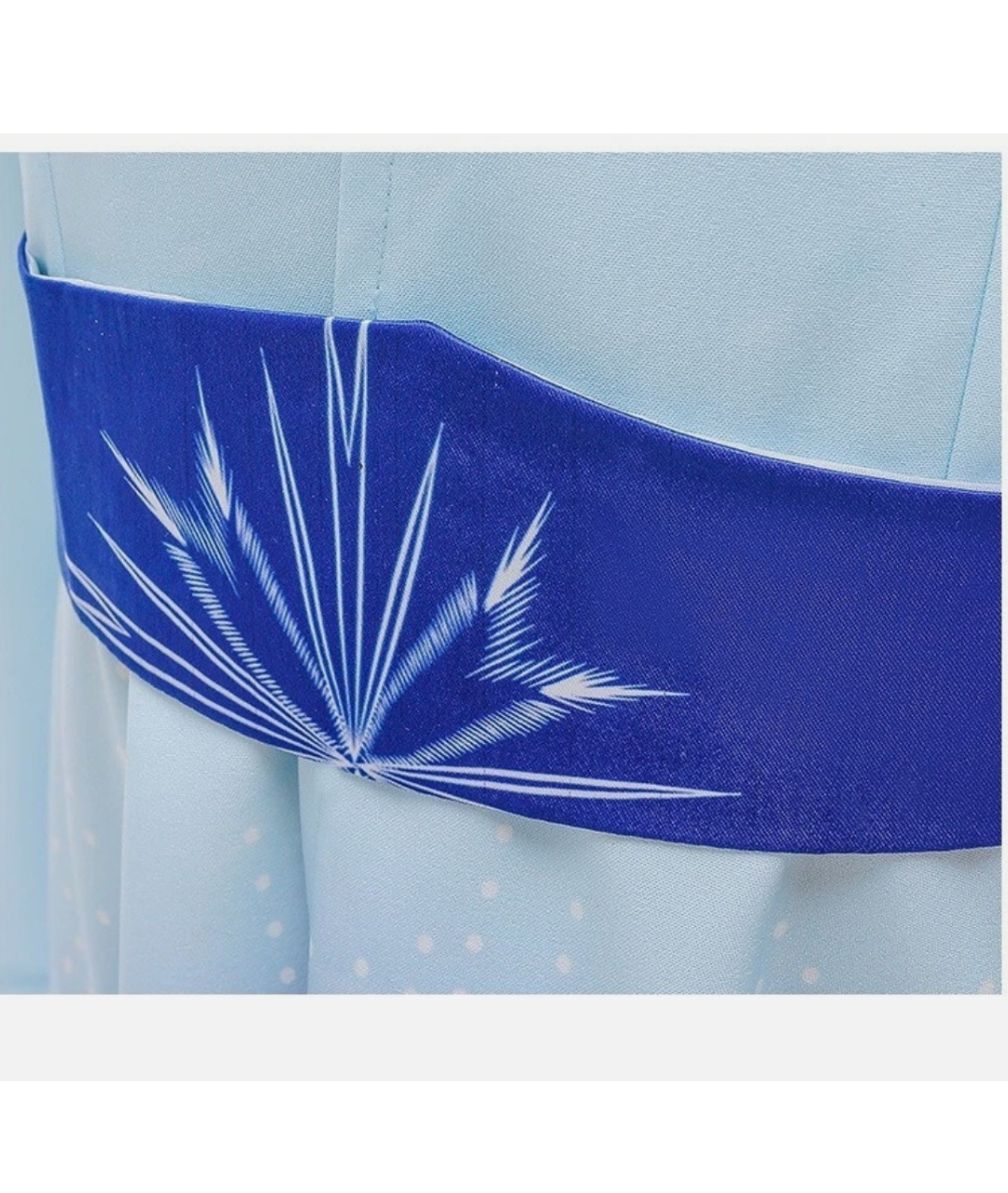 1 Piece Frozen 2 Princess Elsa Costume Blue coat and bilt