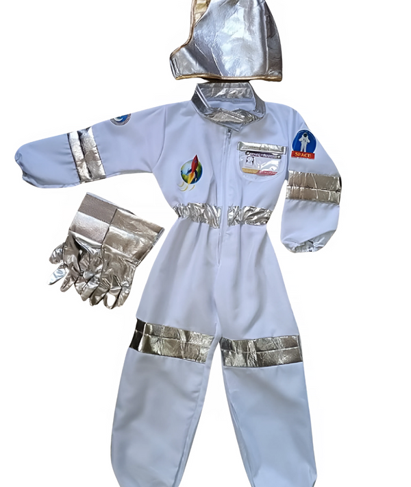 Kids Astronaut Costume NASA Space Suit Boys Girls Halloween Cosplay Ou