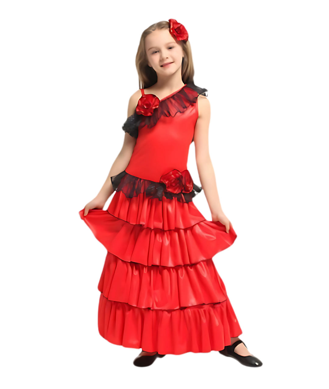 Flamenco Dress Spanish Costume for Girls