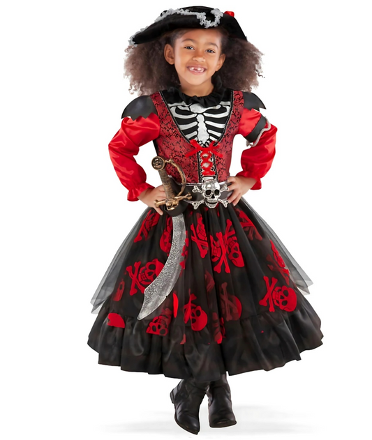 Skull and Crossbones Pirate Queen Halloween Costume